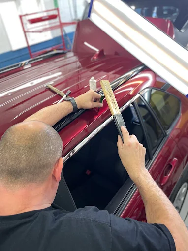 Professional paintless dent repair tools laid out